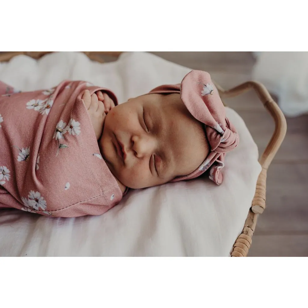 Snuggle Hunny Swaddle Sack & Top Knot Set