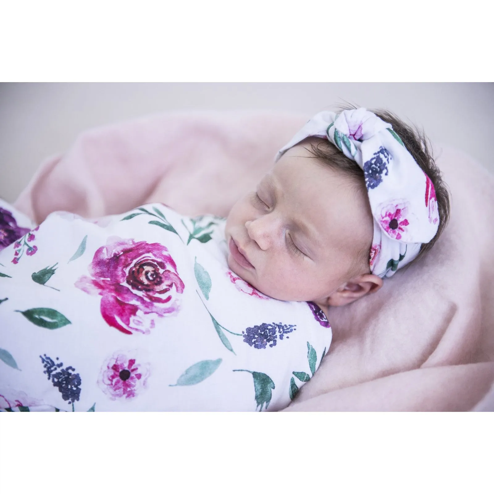 Snuggle Hunny Swaddle Sack & Top Knot Set