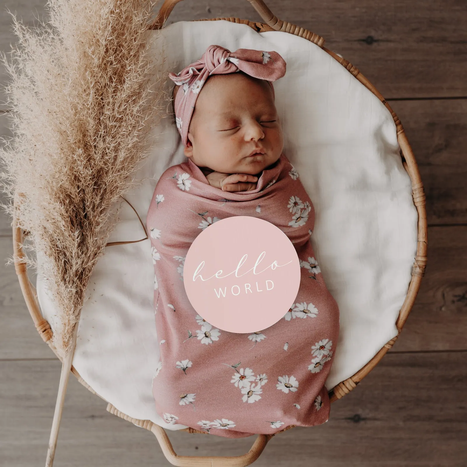 Snuggle Hunny Swaddle Sack & Top Knot Set