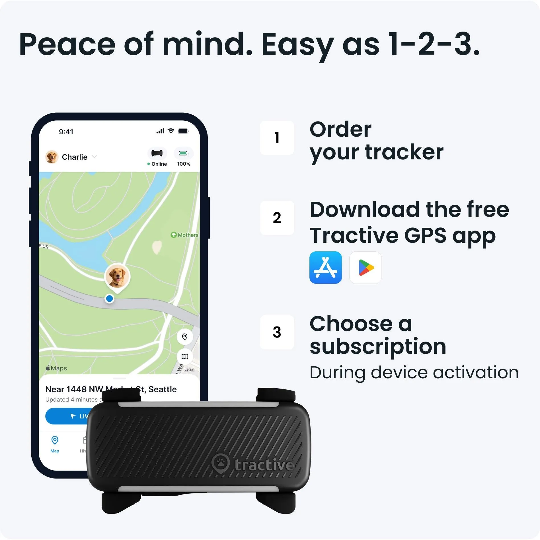 Tractive GPS Tracker Dog 6 (Black)
