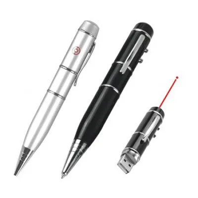 USB Flash Drive Pen with Laser Pointer & LED