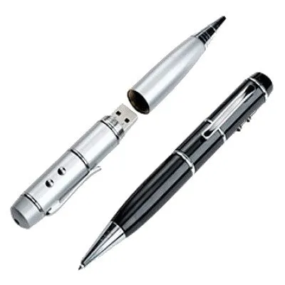 USB Flash Drive Pen with Laser Pointer & LED