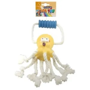 Vitakraft Octopus With Rope & Handle Dog Toy