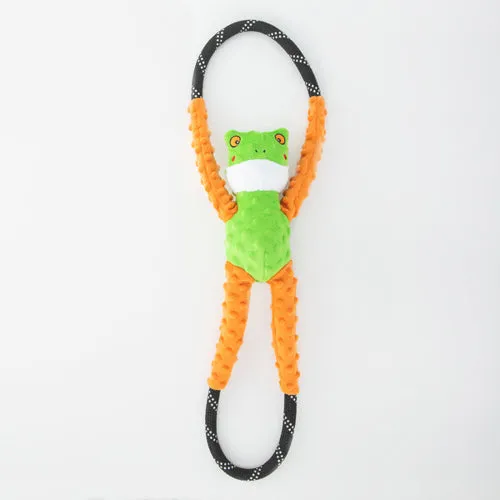 ZippyPaws RopeTugz Dog Toy Tree Frog 1ea-LG